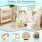 Wooden Baby Shower Crate Closet, Baby Shower Basket with Name Plate (Small Size) 13.4"L x 9"W x 6.7"H